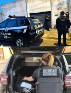 Os nomes dos investigados não foram divulgados em respeito à legislação Foto: Divulgação/PCGO