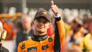 GP de Las Vegas: Norris conquista pole position na chuva