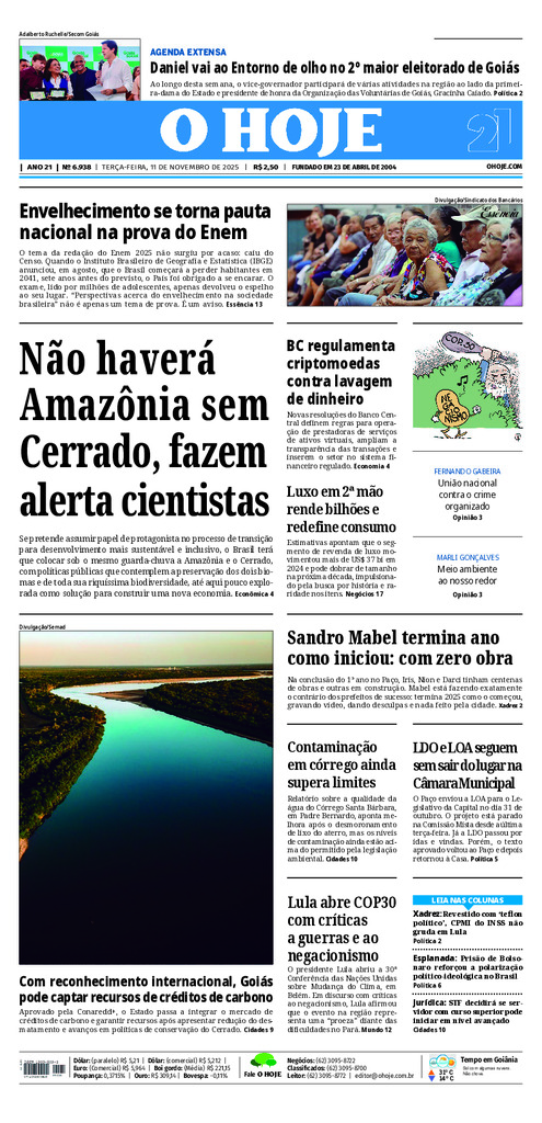 EDICAO 6938 11 11 2025 JORNAL O HOJE large