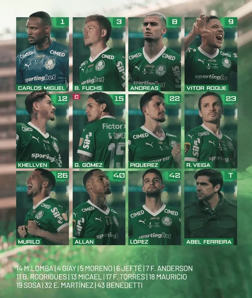 Escalação surpreendente: Flamengo e Palmeiras prontos para a final da Libertadores 3 Escala