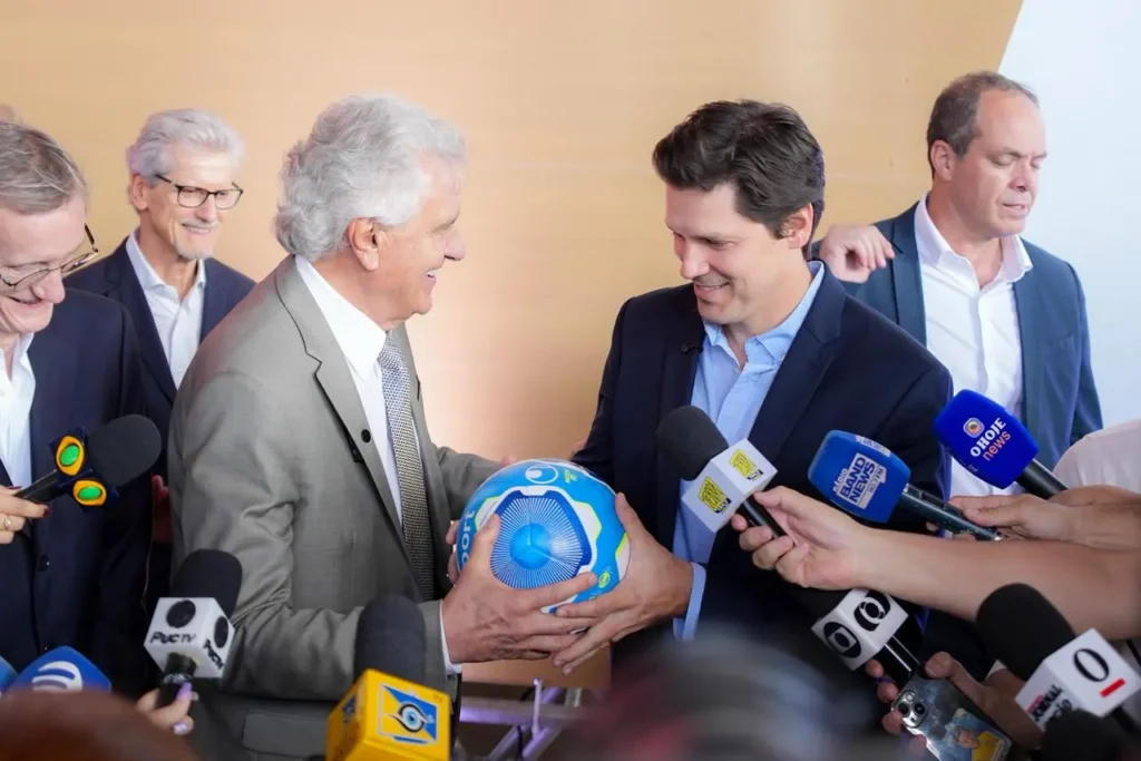 Legenda: Caiado destacou que a área será transformada em um “espaço ativo todos os dias e horas, para todo cidadão goiano que venha nos visitar”