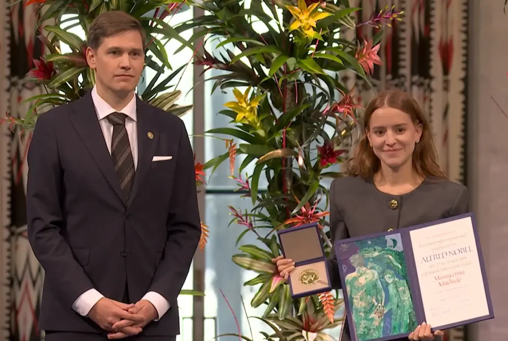 María Corina não participa de cerimônia da entrega do Nobel 3 corina