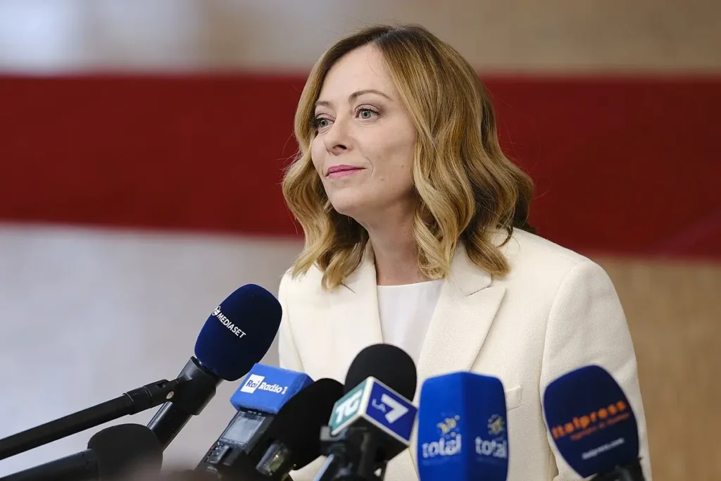 Giorgia Meloni at the Special European Council 2024 03