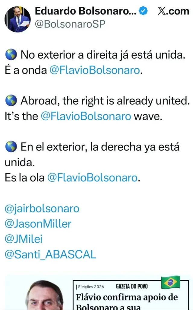 Faltas disparam e Eduardo Bolsonaro entra na reta final para perder o mandato 2 Eduardo Bolsonaro