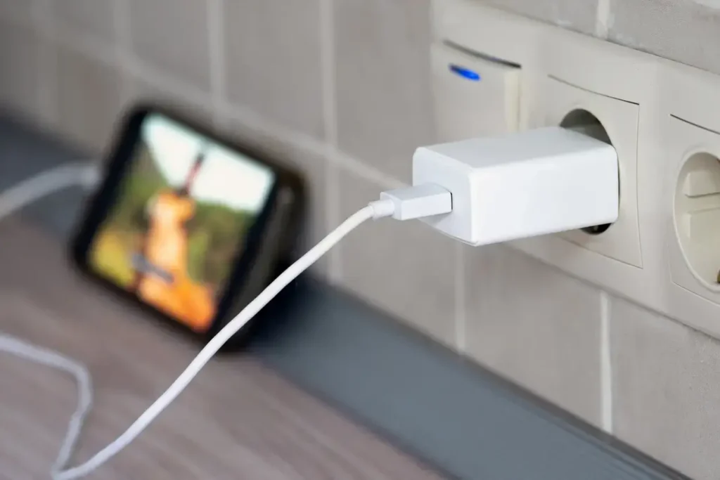 carregador na tomada gasta energia