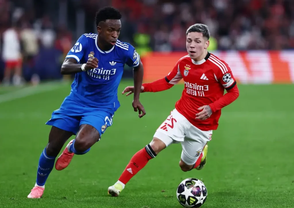 Vini Jr e Prestianni em duelo