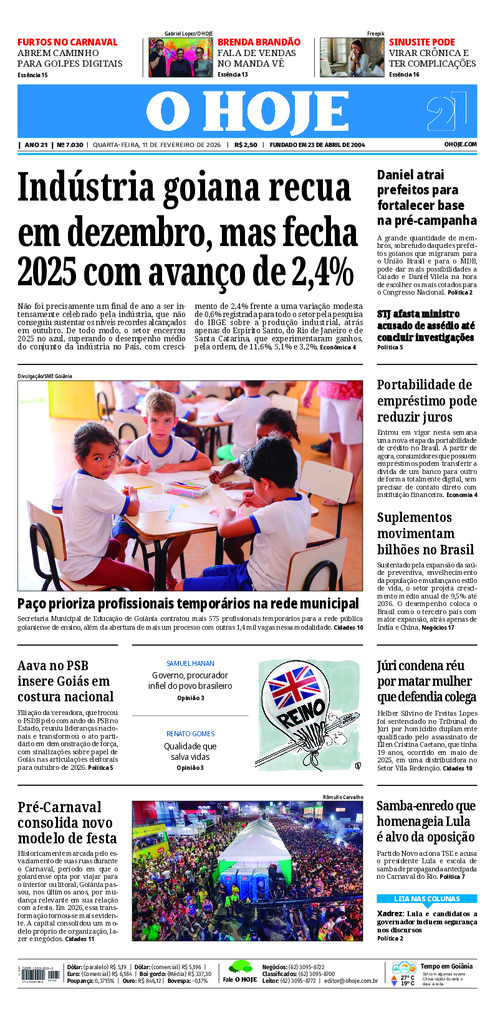 EDICAO 7030 11 02 2026 JORNAL O HOJE large