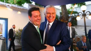 7 abre Caiado e Ratinho Foto Jonathan Campos Governo do Parana