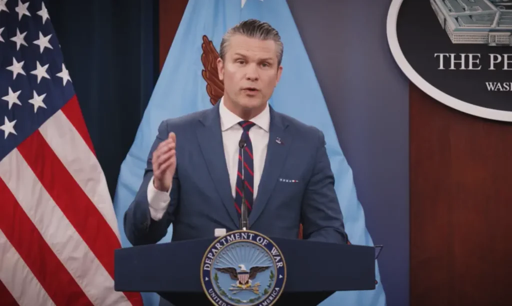 Secretário de Defesa dos Estados Unidos, Pete Hegseth