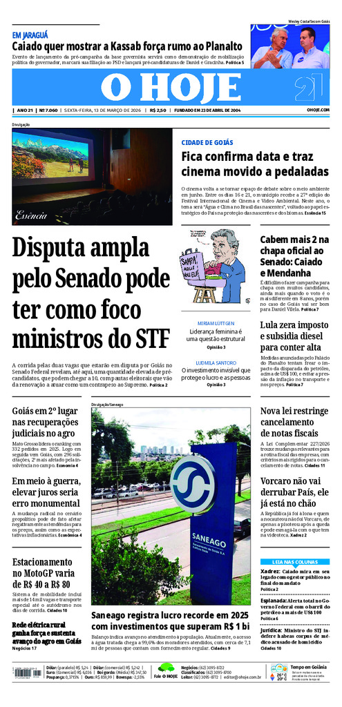 EDICAO 7060 13 03 2026 JORNAL O HOJE large