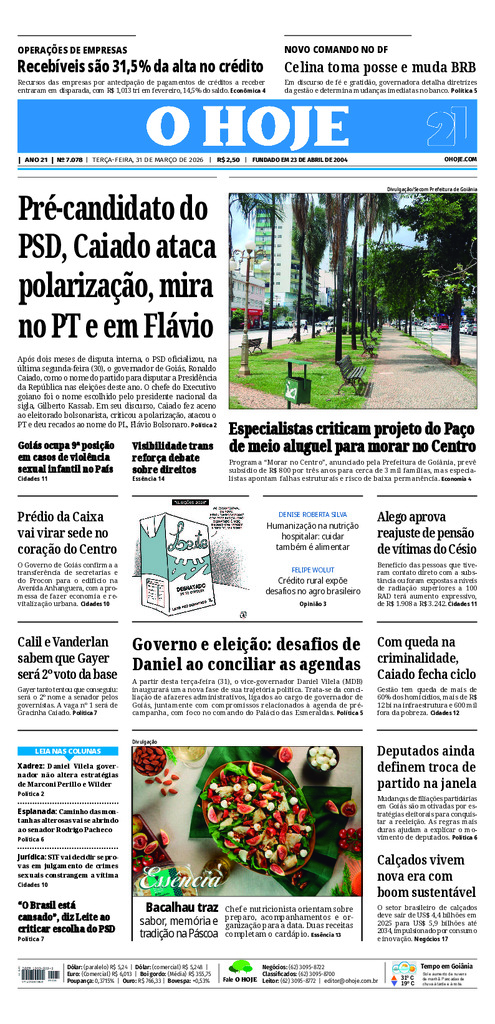 EDICAO 7078 31 03 2026 JORNAL O HOJE large