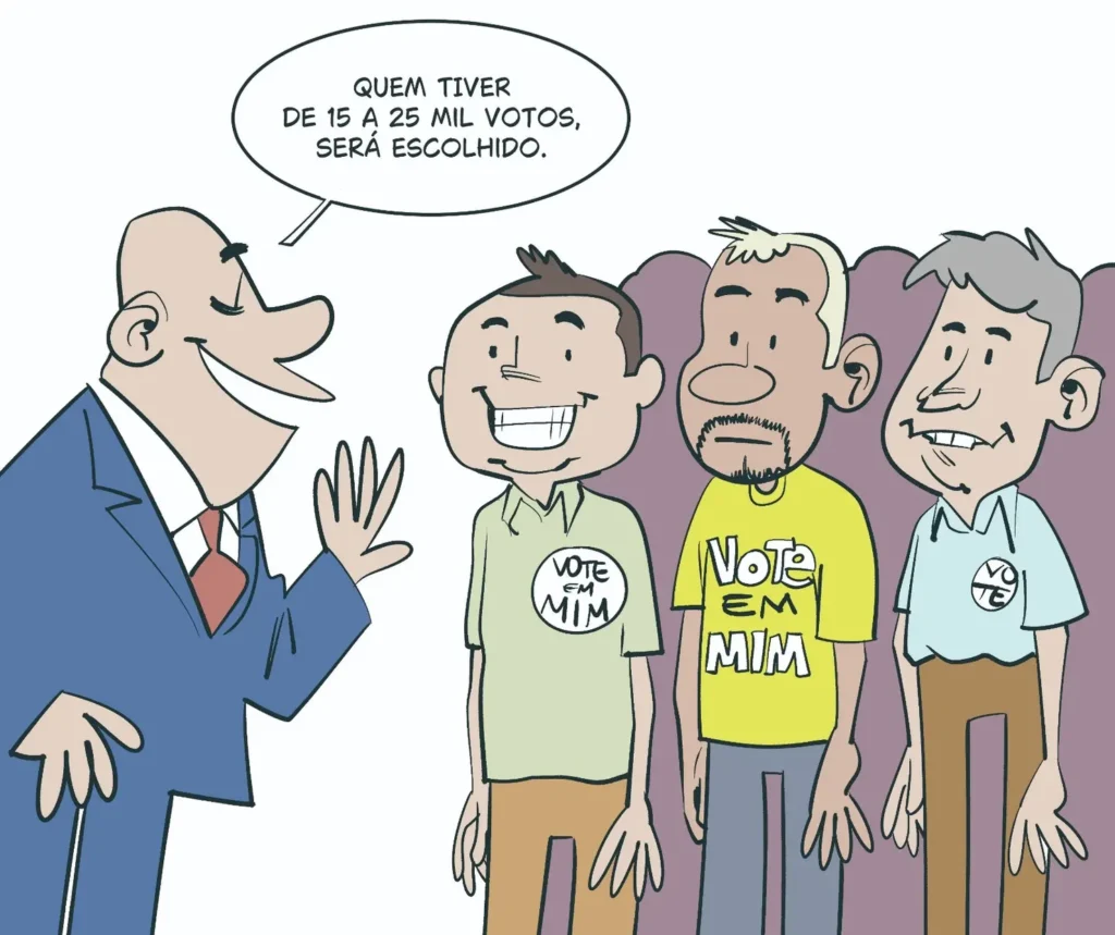 partidos ( isso é uma charge que representa os partidos)