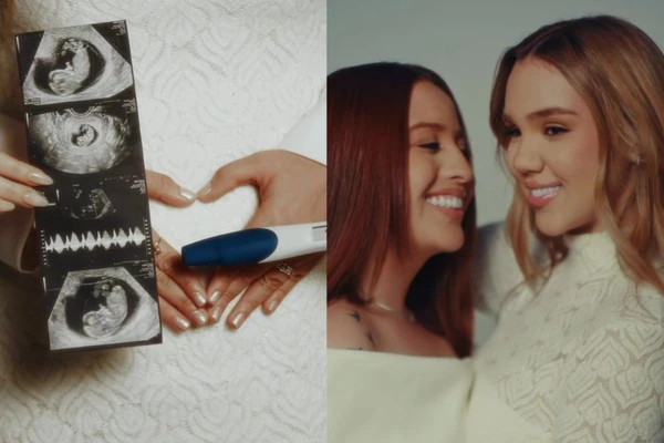 mari fernandez e julia ribeiro anunciam gravidez do primeiro filho do casal 3180383 article