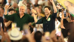 Caiado e Daniel em Jaraguá