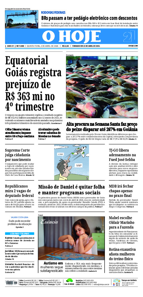 EDICAO 7080 02 04 2026 JORNAL O HOJE large