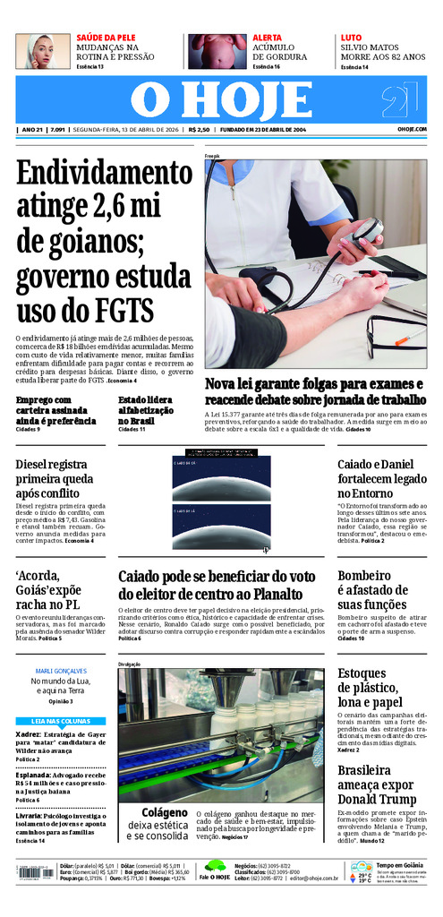 EDICAO 7091 13 04 2026 JORNAL O HOJE large