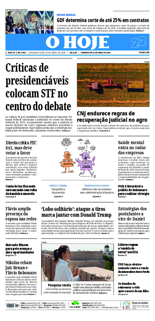 EDICAO 7105 27 04 2026 JORNAL O HOJE large