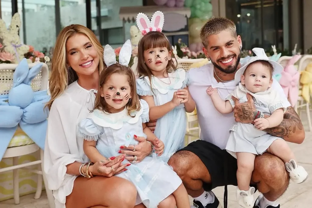 Virginia Fonsece e familia na Pascoa