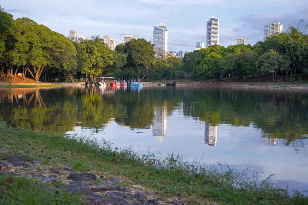 Lago, parque lago das rosas