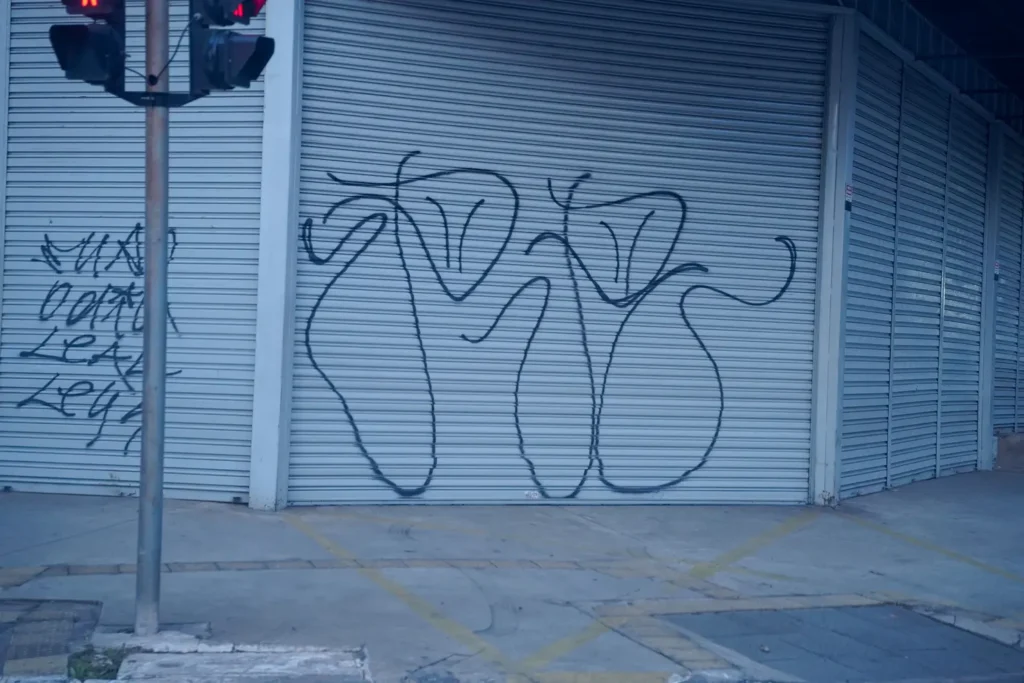 Pichação grafiti de rua