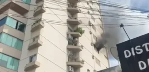Incêndio em apartamento no Setor Oeste mobiliza Corpo de Bombeiros