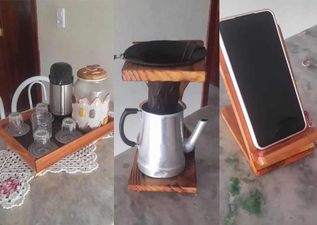 Madeira descartada ganha novo valor nas mãos de artesão goiano 2 Convite de formatura com foto vermelho e branco 13