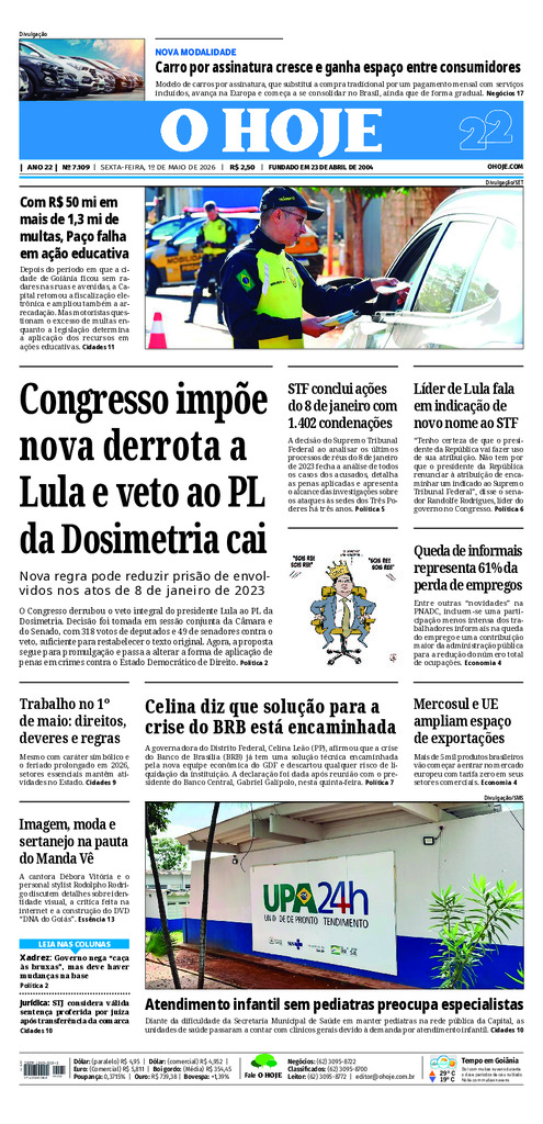EDICAO 7109 01 05 2026 JORNAL O HOJE large