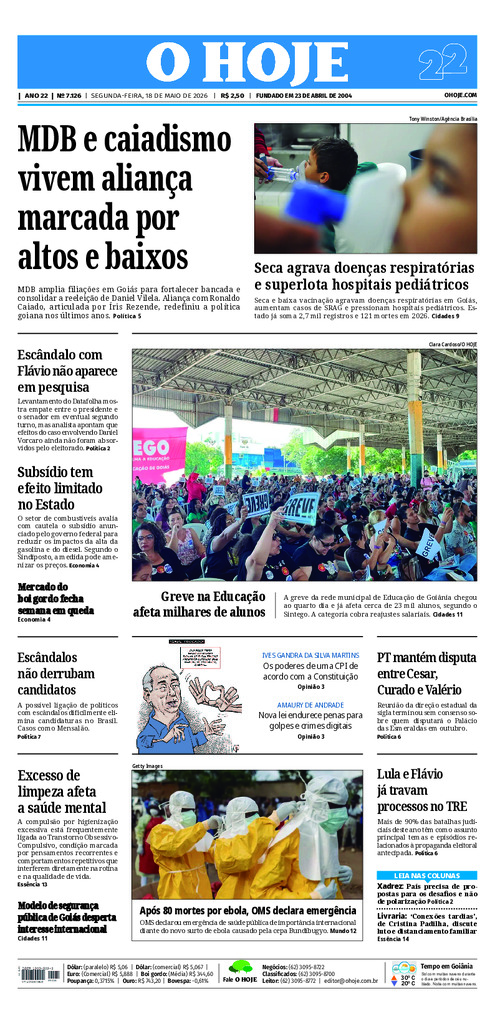 EDICAO 7126 18 05 2026 JORNAL O HOJE large