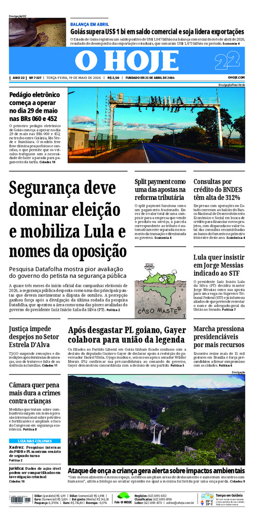 EDICAO 7127 19 05 2026 JORNAL O HOJE large