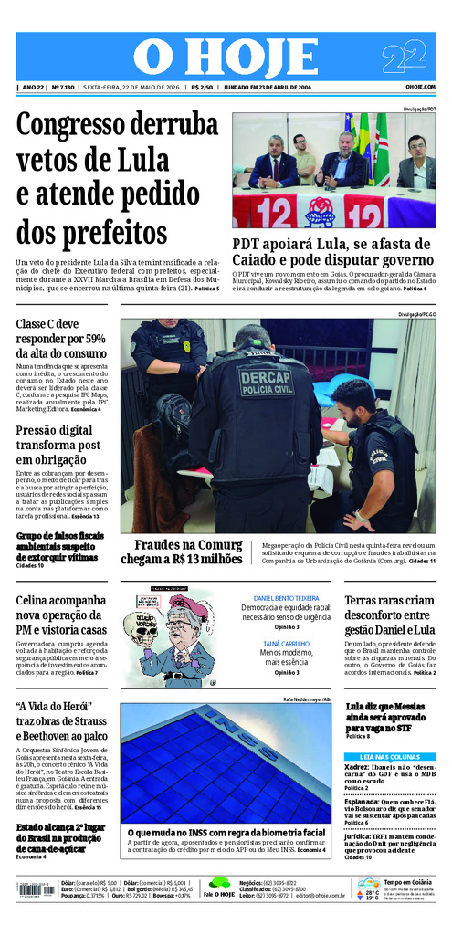 EDICAO 7130 22 05 2026 JORNAL O HOJE large