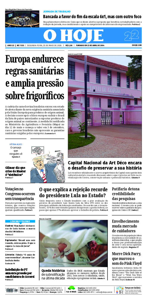 EDICAO 7133 25 05 2026 JORNAL O HOJE large