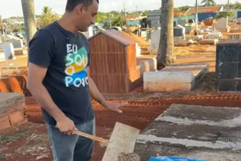 Influenciador é preso após denunciar venda de túmulos ocupados em Rio Verde 2 túmulo