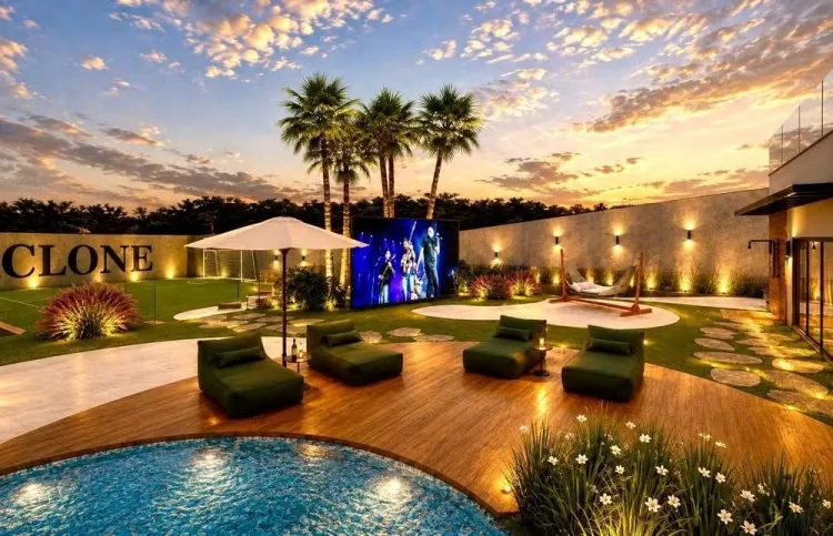Área para shows, praia: confira detalhes sobre a mansão que Marrone constrói em Goiânia 2 projeto da mansao de marrone