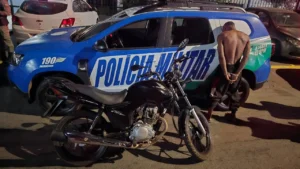Após invadir igrejas e comércios, homem é preso depois de furtar moto do irmão, em Aparecida