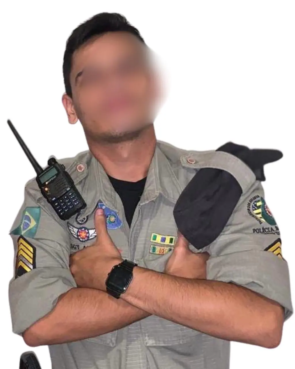 Suspeito de se passar por policial militar é preso após tentar fugir de abordagem, em Aparecida 2 WhatsApp Image 2026 06 16 at 15.41.10