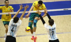Clássico sul-americano: Brasil vira sobre a Argentina e encerra primeira semana da VNL masculina invicto