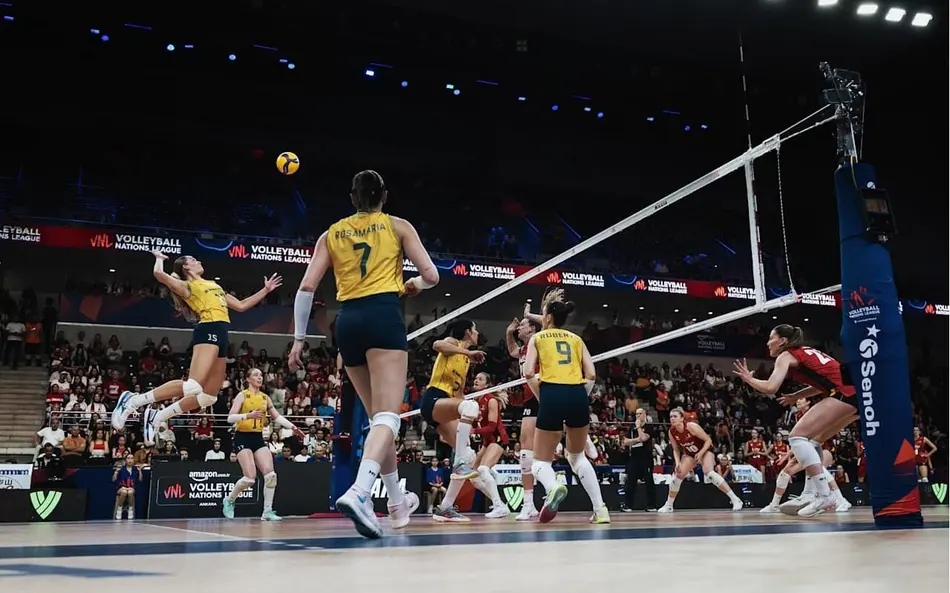 Brasil enfrenta a China pela VNL feminina neste sábado; saiba o horário e onde assistir