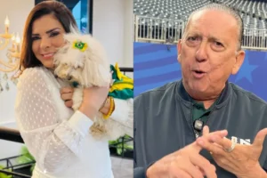 Mara Maravilha rebate Galvão Bueno durante jogo do Brasil: “Cala a boca”