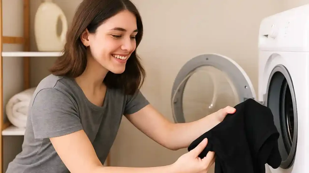 erro na hora de lavar roupas pretas