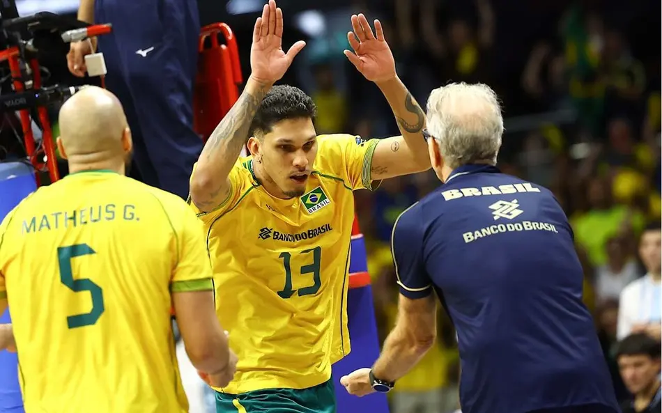 Brasil e Ucrânia se enfrentam nesta quarta-feira pela VNL masculina; confira horário e onde assistir