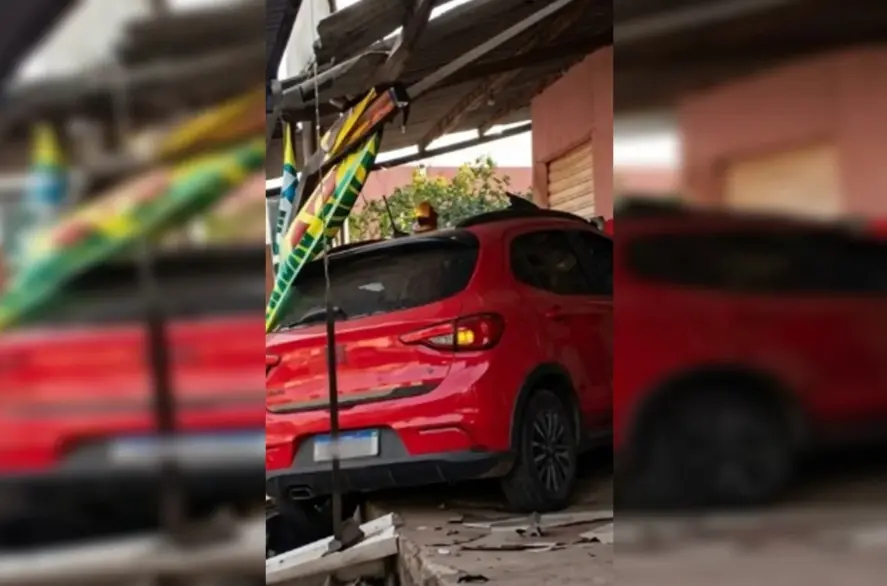 Homem morre esmagado após carro invadir distribuidora de bebidas em Águas Lindas de Goiás