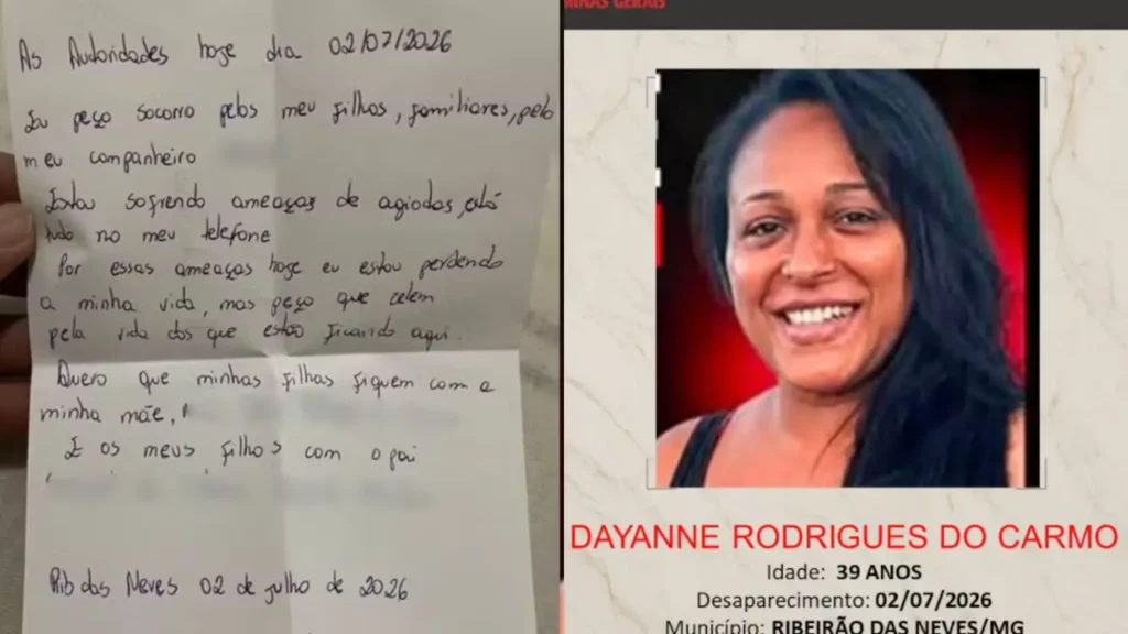Ex-esposa do goleiro Bruno desaparece após deixar carta que relata ameaças