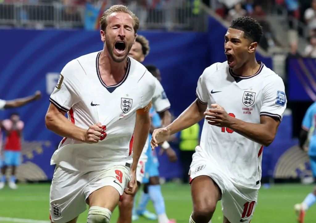 Kane decide, Inglaterra vira sobre a RD Congo e avança às oitavas