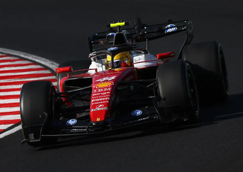Hamilton comanda dobradinha da Ferrari na Hungria