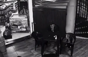 Policial posto de combustível