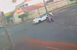 Menina de 8 anos morre um dia após grave acidente entre moto e carro em Jataí