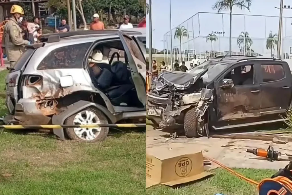 Acidente em minuto pai e filho