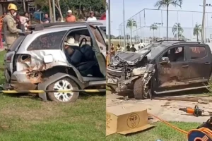 Acidente em minuto pai e filho