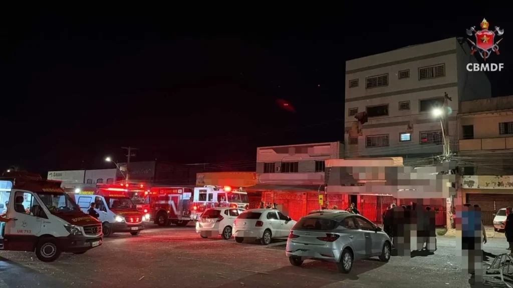 Explosão em prédio deixa dois feridos e leva à evacuação de moradores em Brasília