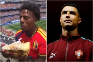 Cristiano Ronaldo presenteia IShowSpeed após casos de racismo na Copa do Mundo